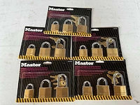 Master lock 3-pack hangsloten (5x)