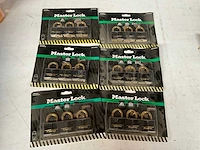 Master lock 3-pack hangsloten (6x)
