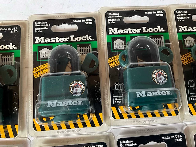 Master lock 313d hangslot groen (8x) - afbeelding 2 van  4