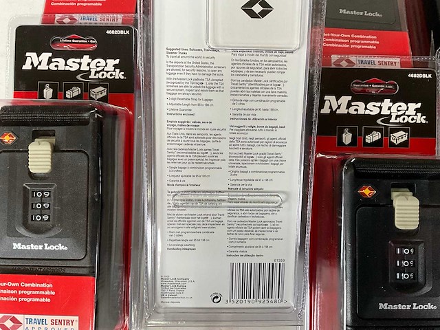 Master lock bagage vergrendelingsriem (8x) - afbeelding 4 van  4