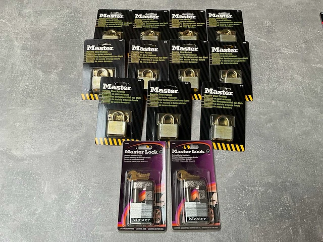 Master lock diverse hangsloten (13x) - afbeelding 1 van  5