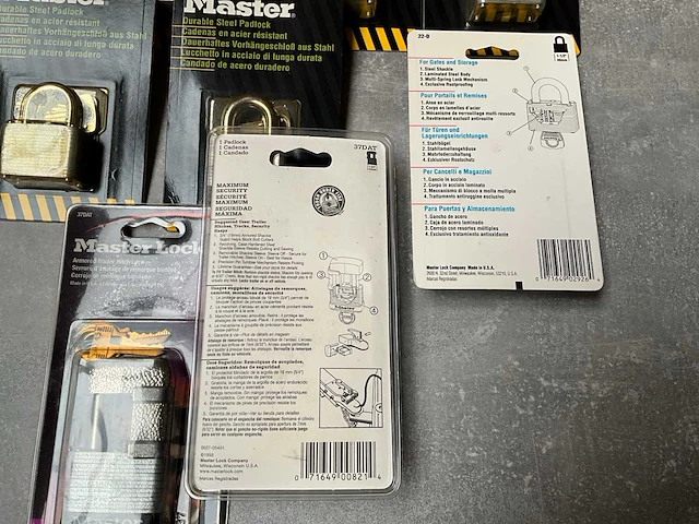 Master lock diverse hangsloten (13x) - afbeelding 4 van  5
