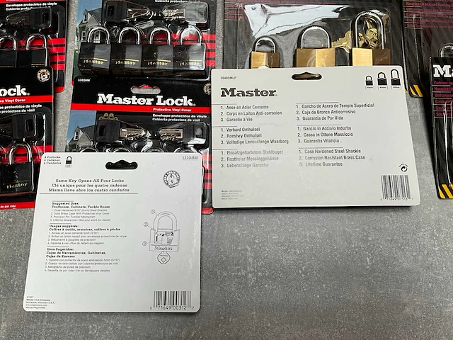 Master lock diverse multipack hangsloten (13x) - afbeelding 3 van  4