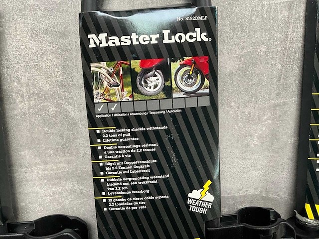 Master lock fiets/motor slot (4x) - afbeelding 3 van  6