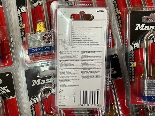Master lock hangslot 1dlj hangslot (12x) - afbeelding 4 van  4