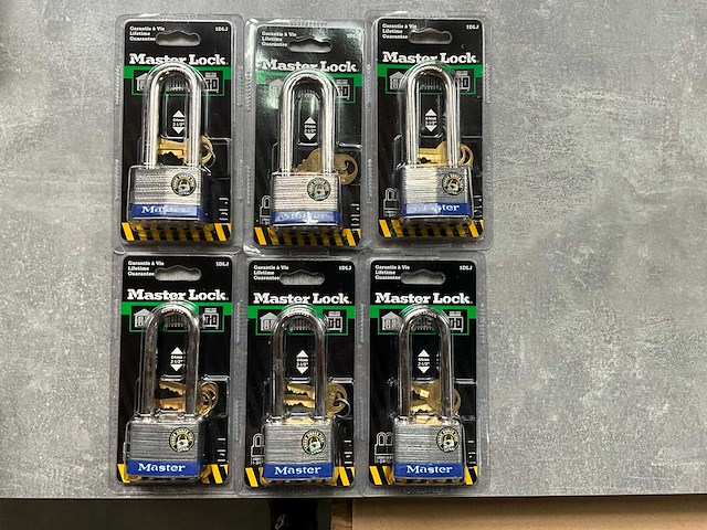 Master lock hangslot 1dlj hangslot (6x) - afbeelding 1 van  4
