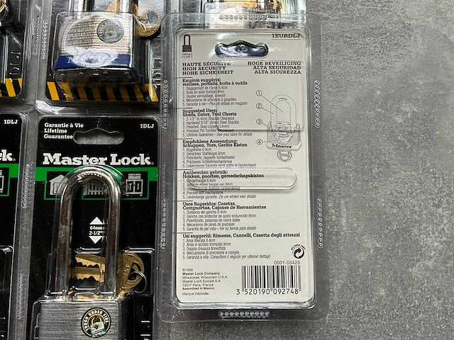 Master lock hangslot 1dlj hangslot (6x) - afbeelding 4 van  4