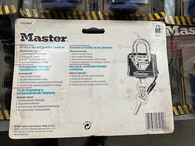 Master lock hangslot 2-pack (9x) - afbeelding 4 van  5