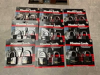 Master lock hangslot 2-pack geschikt voor hokken, poorten etc. (9x) - afbeelding 1 van  4