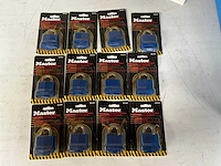 Master lock hangslot blauw (12x)