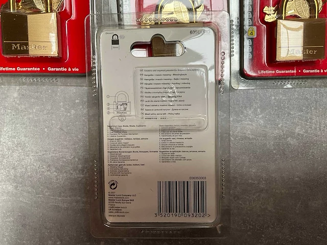 Master lock hangslot geschikt voor boten, hokken en kasten (11x) - afbeelding 3 van  4