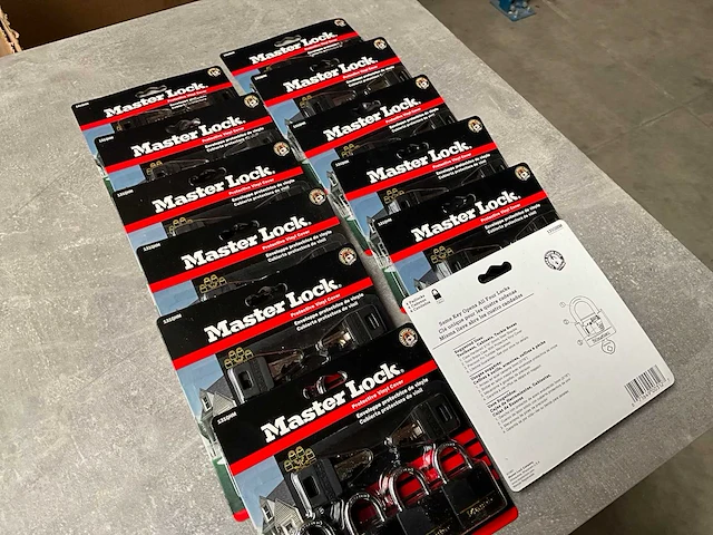 Master lock hangslot set van 4 stuks (12x) - afbeelding 4 van  4