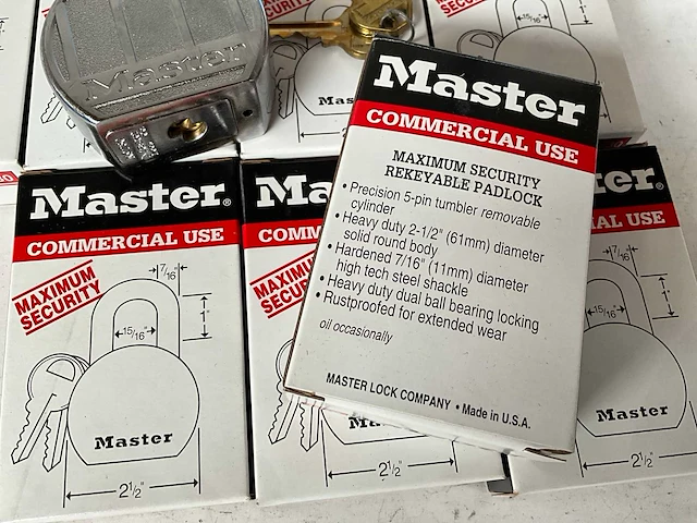 Master lock maximum security hangslot (10x) - afbeelding 4 van  5