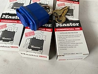 Master lock outdoor protection hangslot blauw (6x) - afbeelding 2 van  3