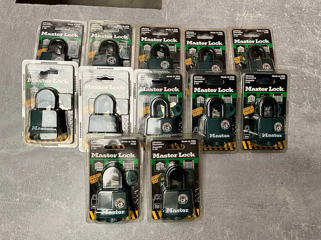 Master lock weersbestendig hangslot (12x) - afbeelding 1 van  4