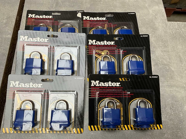 Master lock weersbestendig hangslot 2-pack (6x) - afbeelding 1 van  4