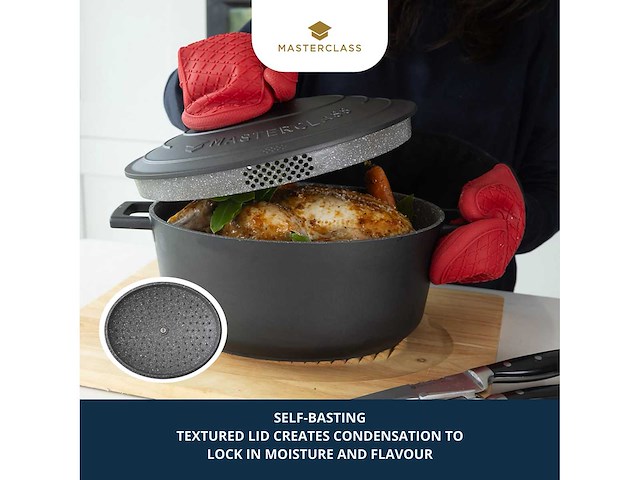 Masterclass ovaal gegoten aluminium bakschaal, 6 l - afbeelding 7 van  10