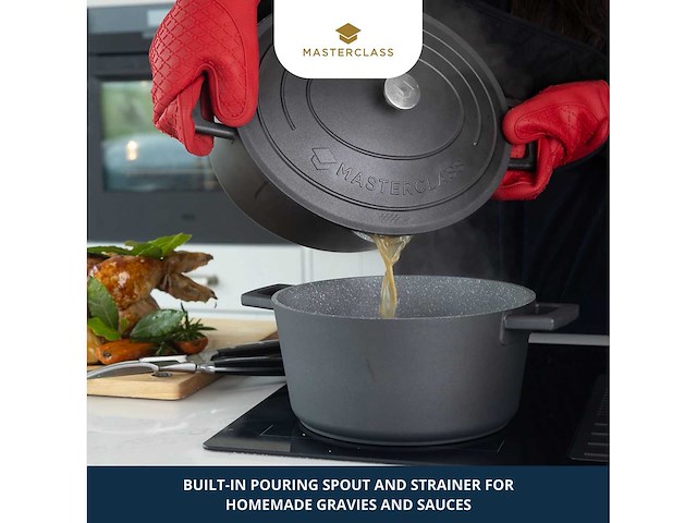 Masterclass ovaal gegoten aluminium bakschaal, 6 l - afbeelding 8 van  10