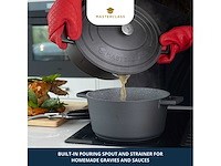 Masterclass ovaal gegoten aluminium bakschaal, 6 l - afbeelding 8 van  10