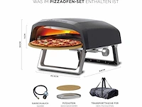 Masterpro napoli draagbare roterende gas pizzaoven - afbeelding 2 van  5
