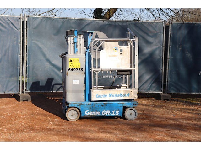 Masthoogwerker genie gr-15 elektrisch 6.5m 2015 - afbeelding 1 van  1