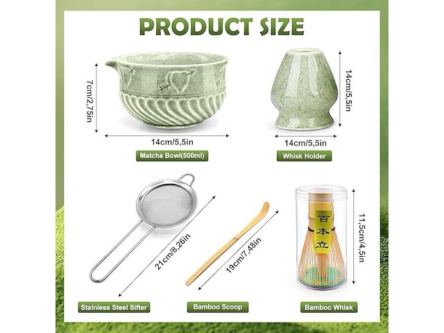 Matcha-set (5-delig) - afbeelding 2 van  2