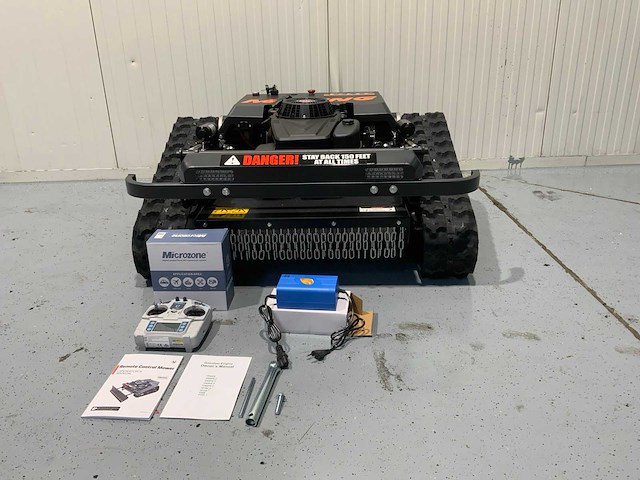 Mateng rm20 grasmaaier op afstand bestuurbaar tot 600m - maaibreedte 53 cm - 224cc - lawn mower tracks - afbeelding 20 van  38