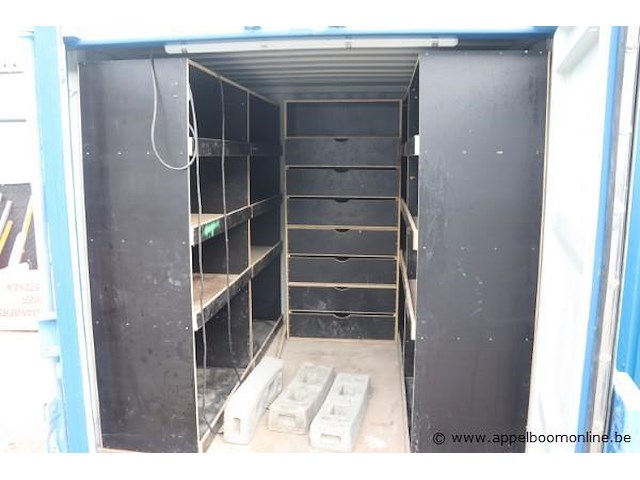 Materiaalcontainer, met rekken en laden - afbeelding 3 van  4