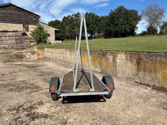 Materiaaldrager trailer / paneeldrager autotrailer / reclame / materiaaldrager trailer / paneeldrager - afbeelding 2 van  3