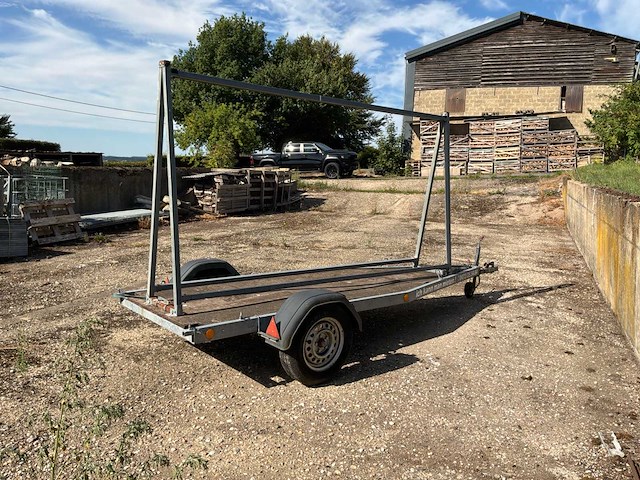 Materiaaldrager trailer / paneeldrager autotrailer / reclame / materiaaldrager trailer / paneeldrager - afbeelding 3 van  3