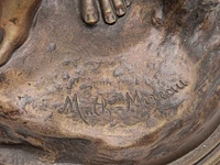 Mathurin moreau (1822-1912), 'diane au bain', patinated bronze 51 cm. (20.07 in.) - afbeelding 7 van  9