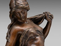 Mathurin moreau (1822-1912), 'diane au bain', patinated bronze 51 cm. (20.07 in.) - afbeelding 9 van  9