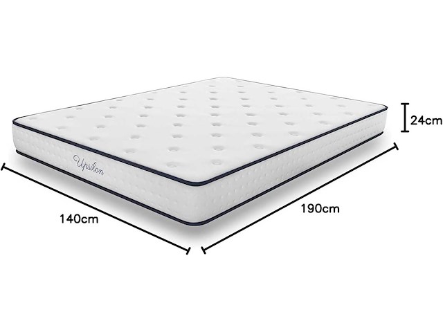 Matras 140x190 memory + blauw latex, 24 cm dik + hr foam - afbeelding 1 van  3