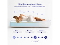 Matras 140x190 memory + blauw latex, 24 cm dik + hr foam - afbeelding 2 van  3