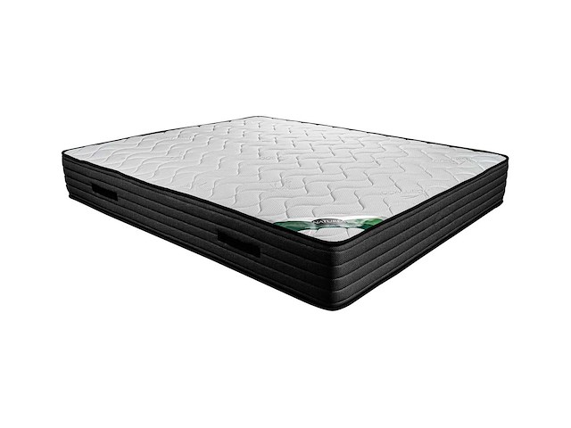 Matras 180 x 200 cm schuim- en bamboe-tikkende matras 25 cm dik - afbeelding 2 van  9