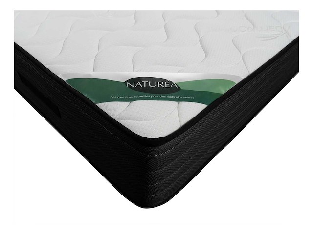 Matras 180 x 200 cm schuim- en bamboe-tikkende matras 25 cm dik - afbeelding 7 van  9