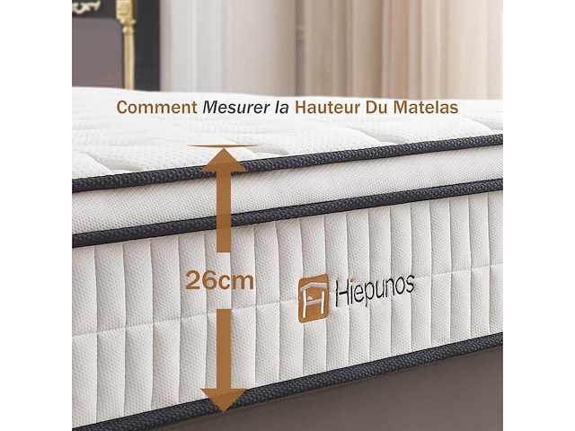 Matras 180x200 cm, dikte 26cm, hybride - afbeelding 5 van  5