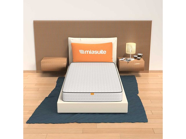 Matras 70x180 h14 cm - waterfoam, anti-allergisch, anti-huisstofmijt | primavera baby, wit - afbeelding 1 van  5