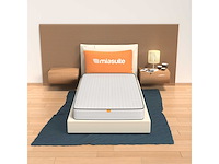 Matras 70x180 h14 cm - waterfoam, anti-allergisch, anti-huisstofmijt | primavera baby, wit - afbeelding 1 van  5