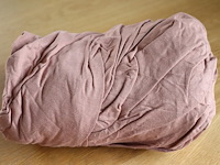Matrasovertrek oud roze maat : 160x180 - afbeelding 2 van  3