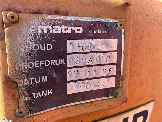 Matro horizontale opslagtank - afbeelding 4 van  4