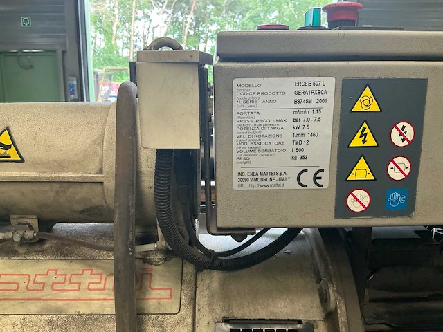 Mattei ercse 507 l3 met hertz hrd 40 luchtdroger luchtcompressor - afbeelding 2 van  16