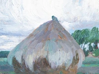 Maurice sijs (1880-1972), landscape with haystack and the church of sint-martens-latem, 1906, oil on cardboard 25.5 x 34 cm. (10.03 x 13.39 in.), frame: 28.5 x 37 cm. (11.22 x 14.57 in.) - afbeelding 5 van  5