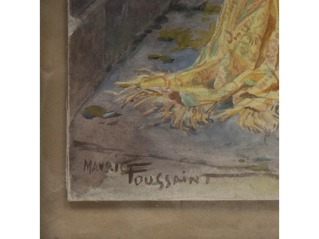 Maurice toussaint (1882-1974), a pleasant company at an alpine lake, pastel on paper 42 x 29.5 cm. (16.53 x 11.60 in.), frame: 49.5 x 36.5 cm. (19.48 x 14.36 in.) - afbeelding 4 van  8