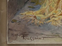 Maurice toussaint (1882-1974), a pleasant company at an alpine lake, pastel on paper 42 x 29.5 cm. (16.53 x 11.60 in.), frame: 49.5 x 36.5 cm. (19.48 x 14.36 in.) - afbeelding 4 van  8