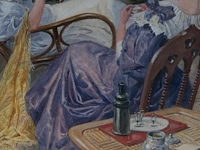 Maurice toussaint (1882-1974), a pleasant company at an alpine lake, pastel on paper 42 x 29.5 cm. (16.53 x 11.60 in.), frame: 49.5 x 36.5 cm. (19.48 x 14.36 in.) - afbeelding 8 van  8