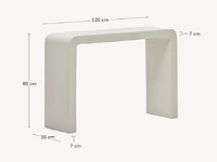 Mauritius consoletafel in kalkmortel - afbeelding 3 van  4