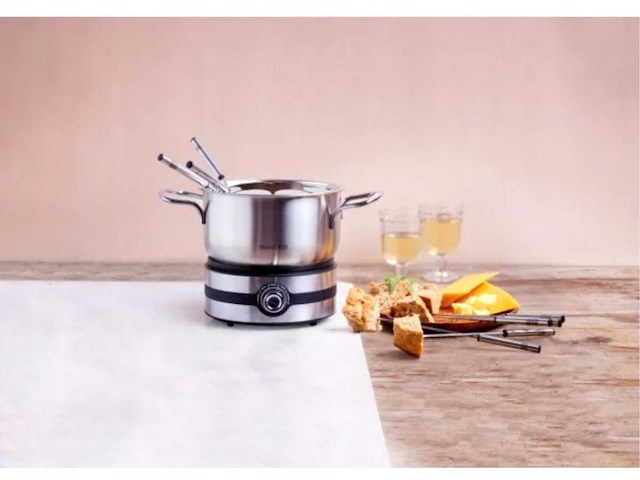 Mauviel fondue-set roestvrijstalen 8 personen 1200w (x2) - afbeelding 1 van  4