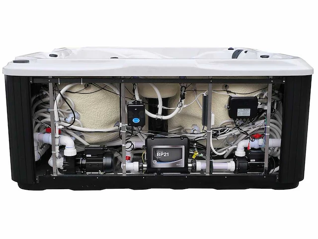 Mawialux 5-persoons buitenspa met balboa en wifi (bomvol opties en 83 massage jets) - witte kuip - afbeelding 41 van  129