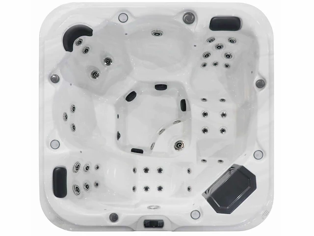Mawialux 5-persoons buitenspa met bluetooth - witte binnenkuip - afbeelding 1 van  7